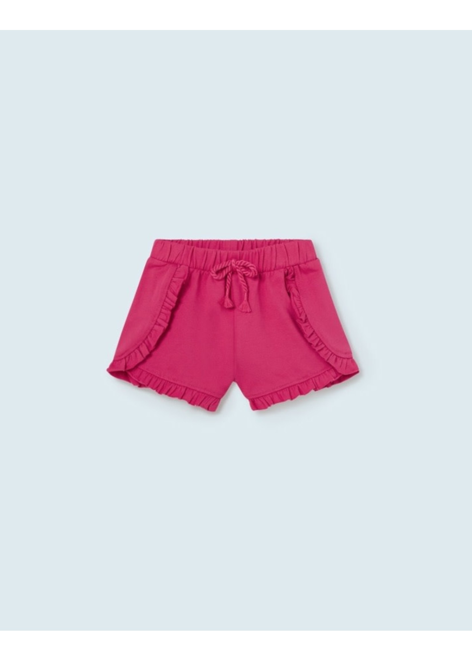 Mayoral Mayoral, Sustainable Cotton Fleece Shorts Baby || Orchid
