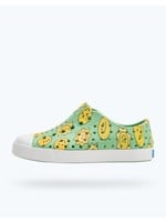 Native Shoes Native Shoes, Jefferson Sugarlite™ Print Youth / Junior Candy Green/ Shell White/ Raincoat Sunsmile
