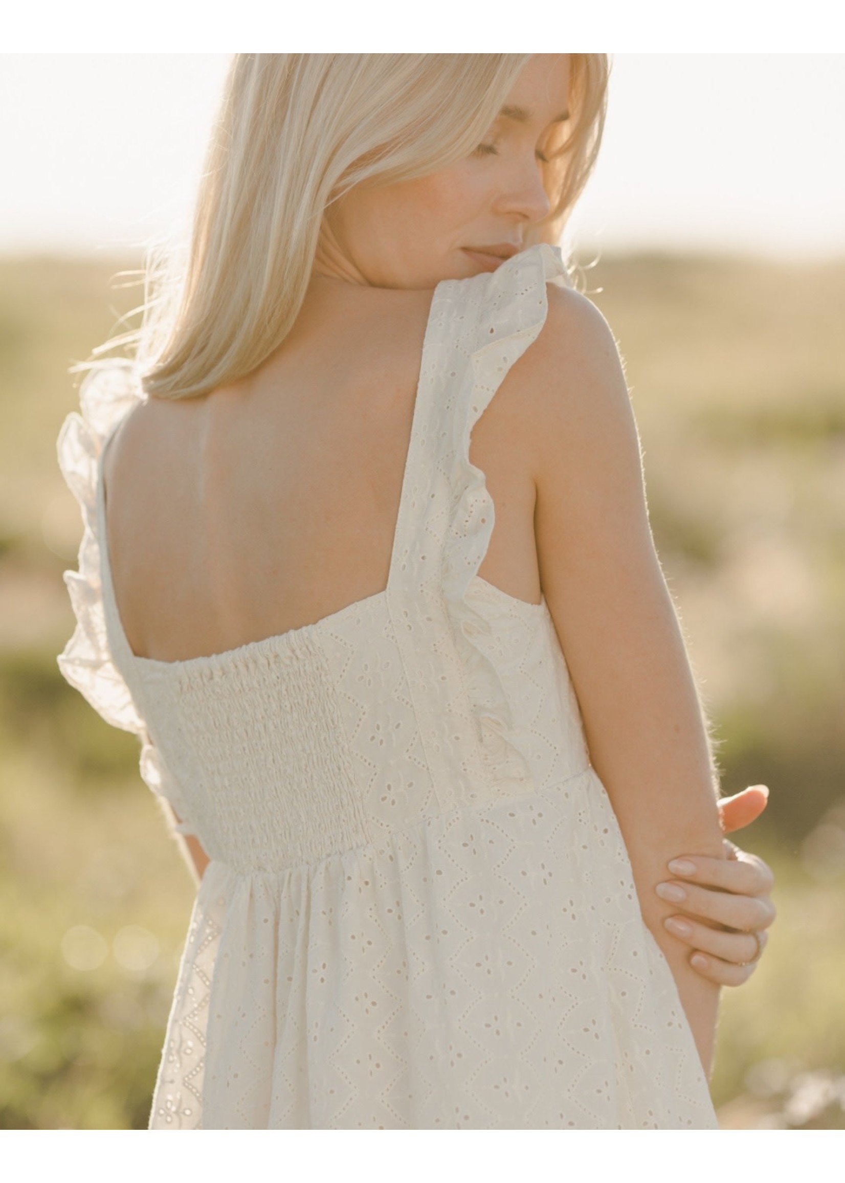 Noralee Noralee Woman, Lucy Dress || Ivory Eyelet