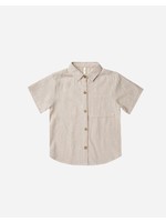 Rylee + Cru Rylee + Cru Kid, Collared Short Sleeve Shirt || Sand Stripe