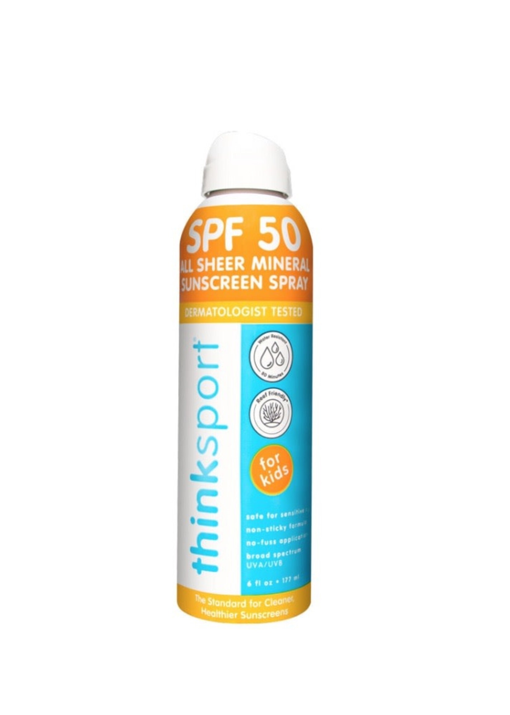 Thinkbaby ThinkSport, Kids SPF 50 All Sheer Mineral Sunscreen Spray