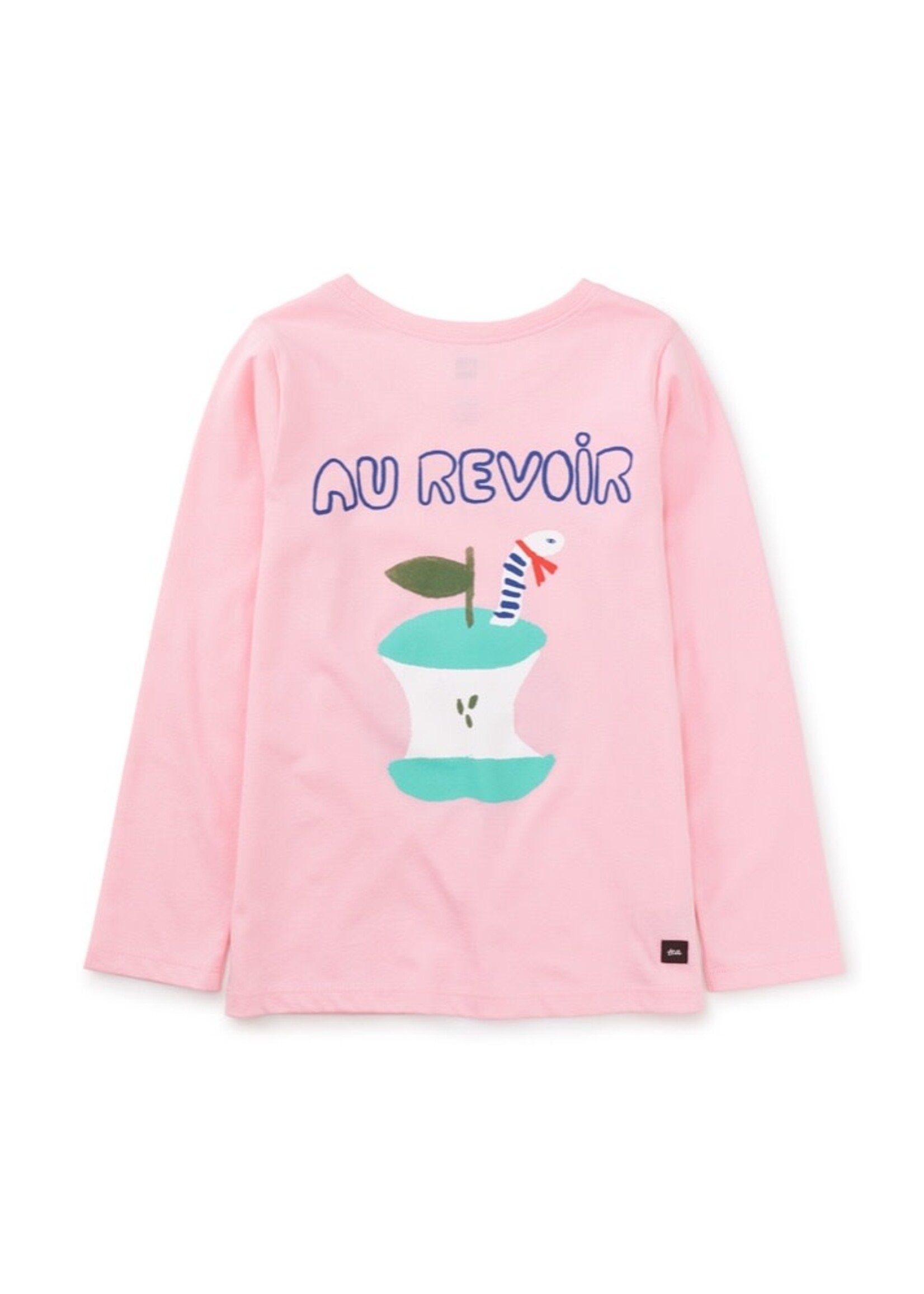 Tea Collection Tea Collection, Bonjour Au Revoir Graphic Tee || Blossom Pink