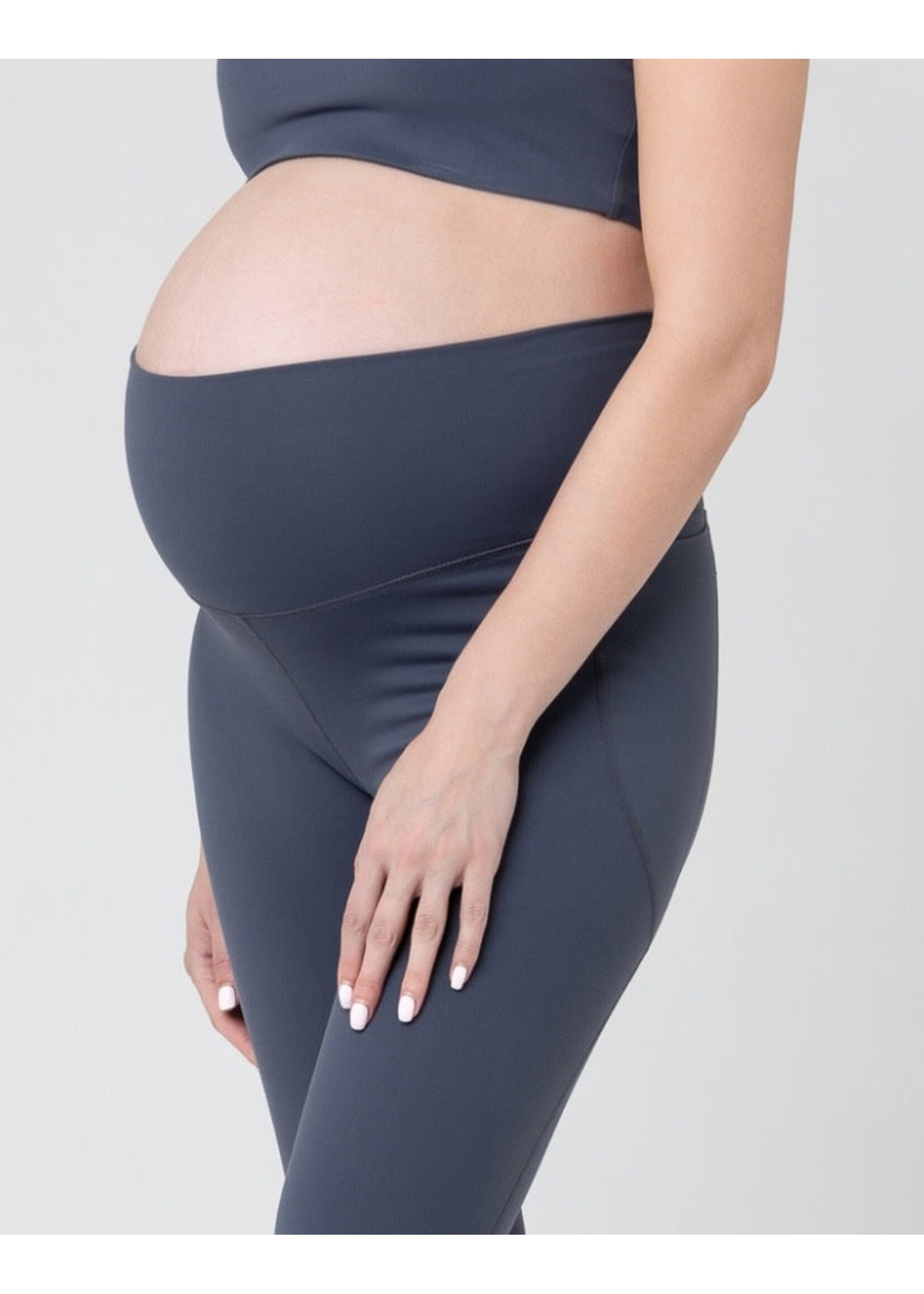 Ripe Maternity Ripe Maternity, Tempo Crop Legging || Blue Steel