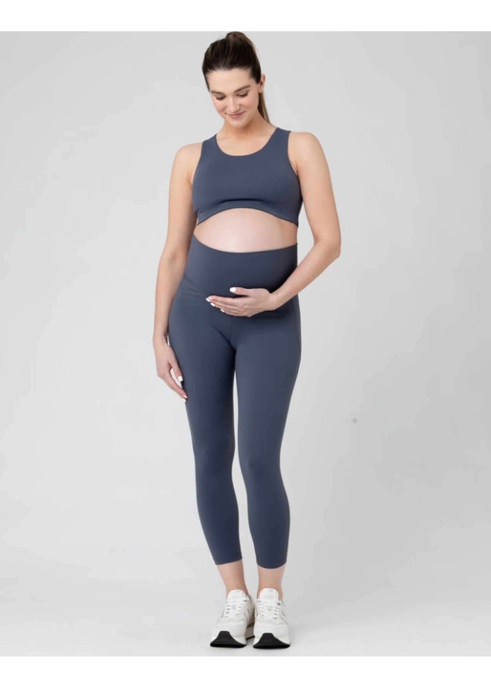 Ripe Maternity Ripe Maternity, Tempo Crop Legging || Blue Steel