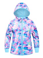 Therm Therm Kids, All-Weather Hoodie | Waterproof Windproof Eco || Electric Floral