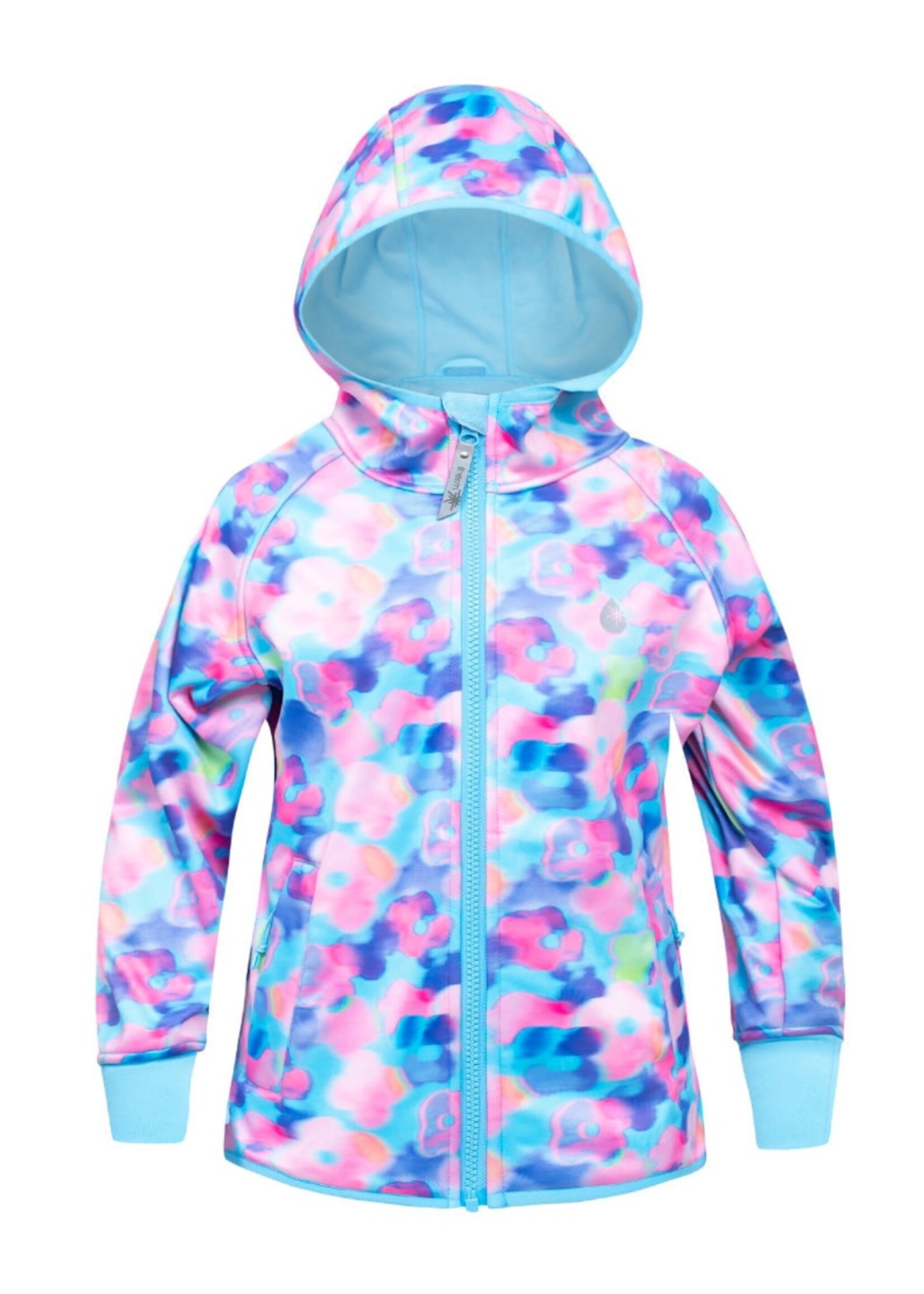 Therm Therm Kids, All-Weather Hoodie | Waterproof Windproof Eco || Electric Floral