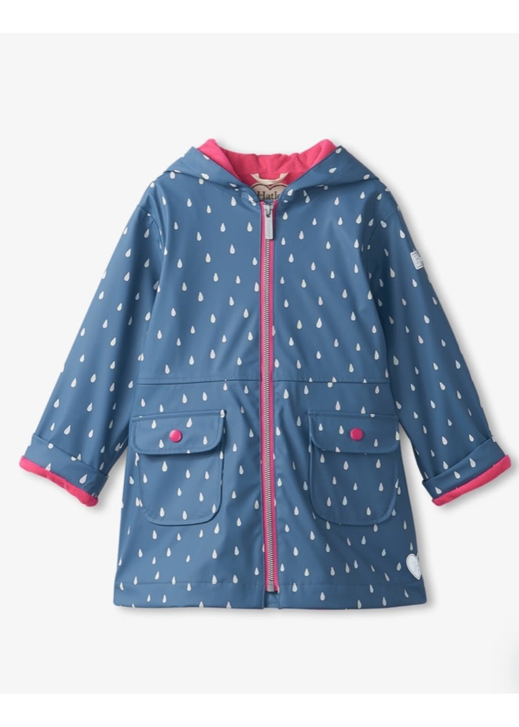 Hatley Hatley, Colour Changing Kids Rain Jacket || Tiny Raindrops