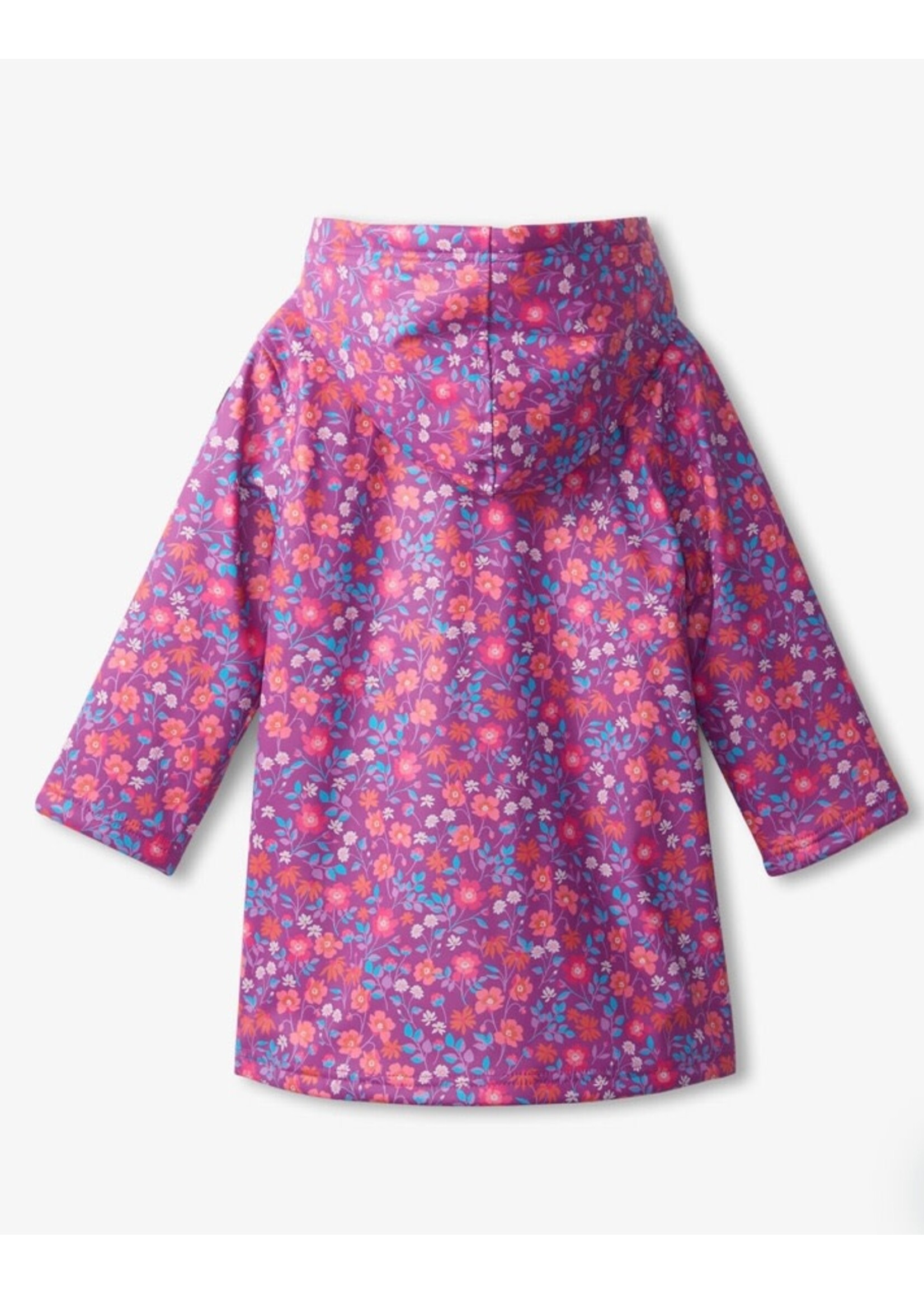 Hatley Hatley, Sherpa Lined Kids Rain Jacket || Wild Flowers