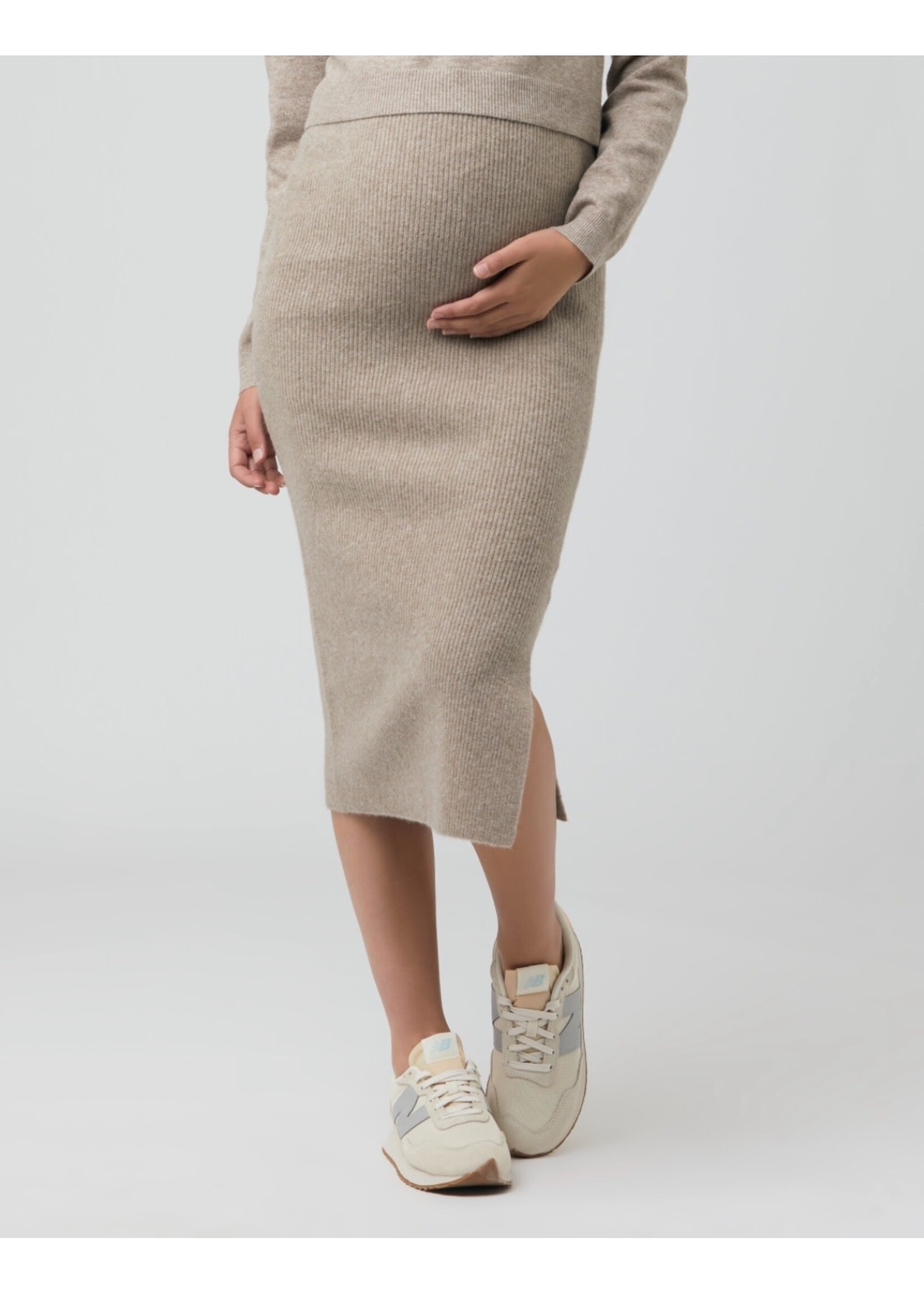 Ripe Maternity Ripe Maternity, Dani Knit Skirt || Latte
