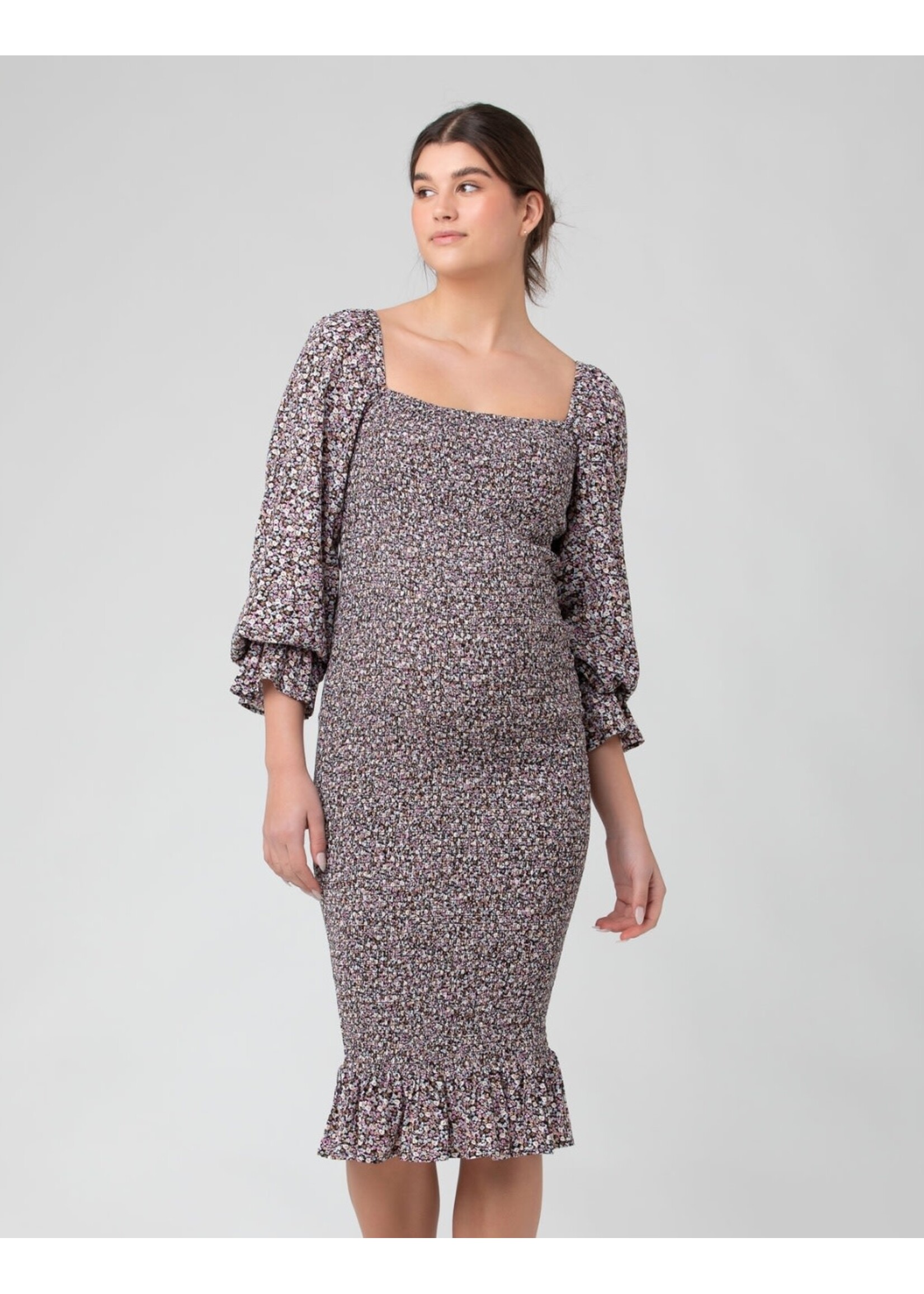 Ripe Maternity Ripe Maternity, Tilly Rib Dress in Black