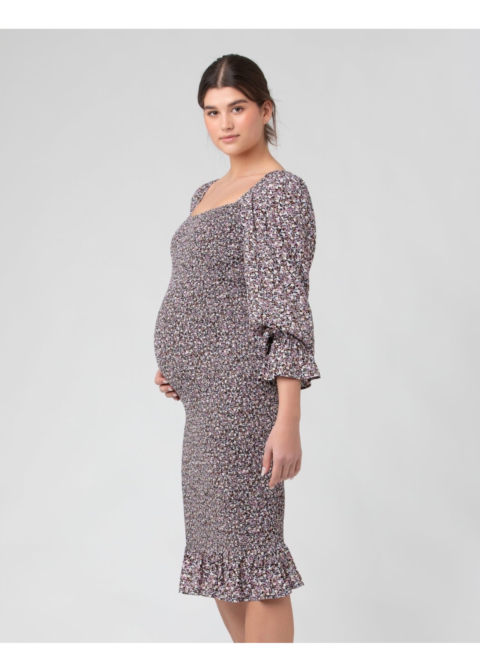 Ripe Maternity Ripe Maternity, Willow Shirred Dress || Black