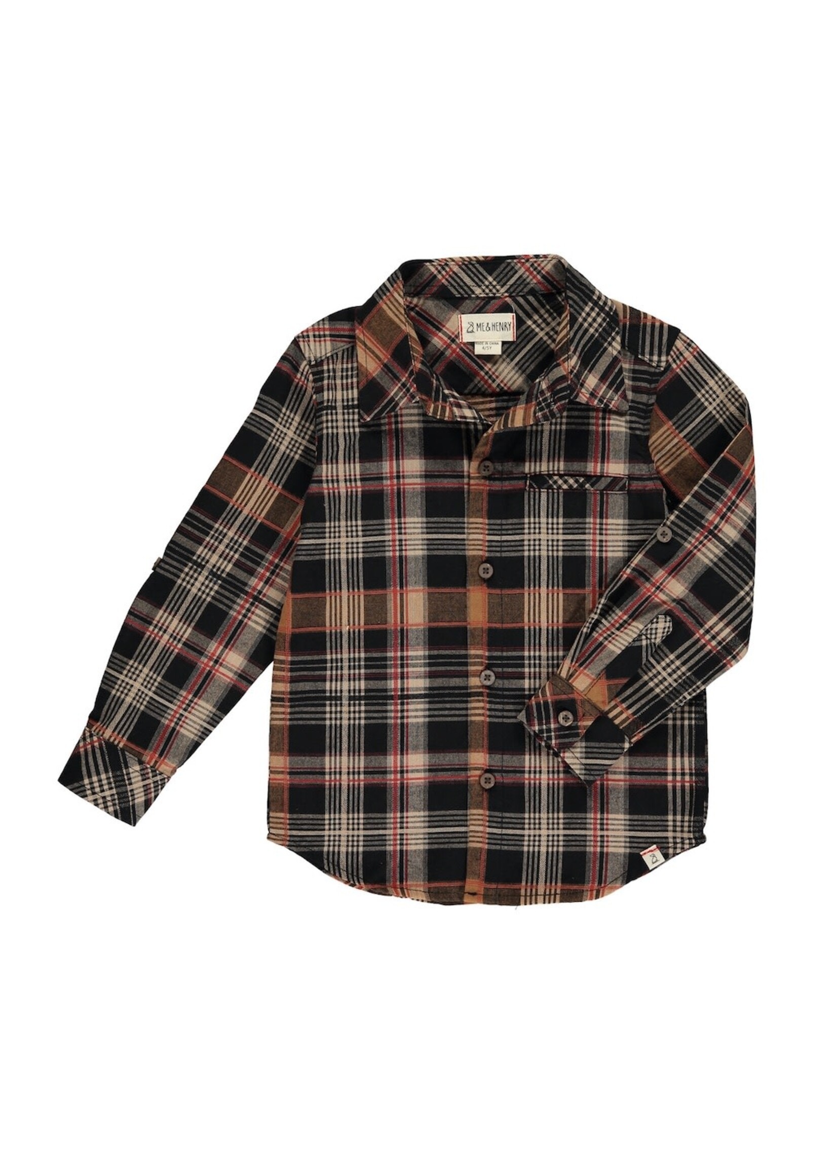 Me & Henry Me & Henry,  ATWOOD Woven Shirt || Brown Plaid