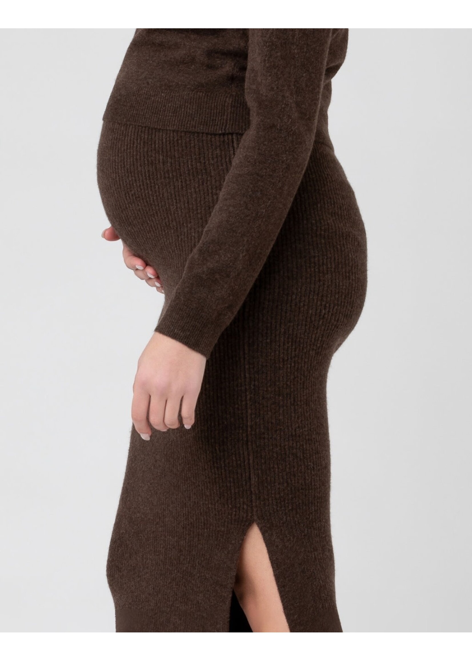 Ripe Maternity Ripe Maternity, Dani Knit Skirt || Chocolate