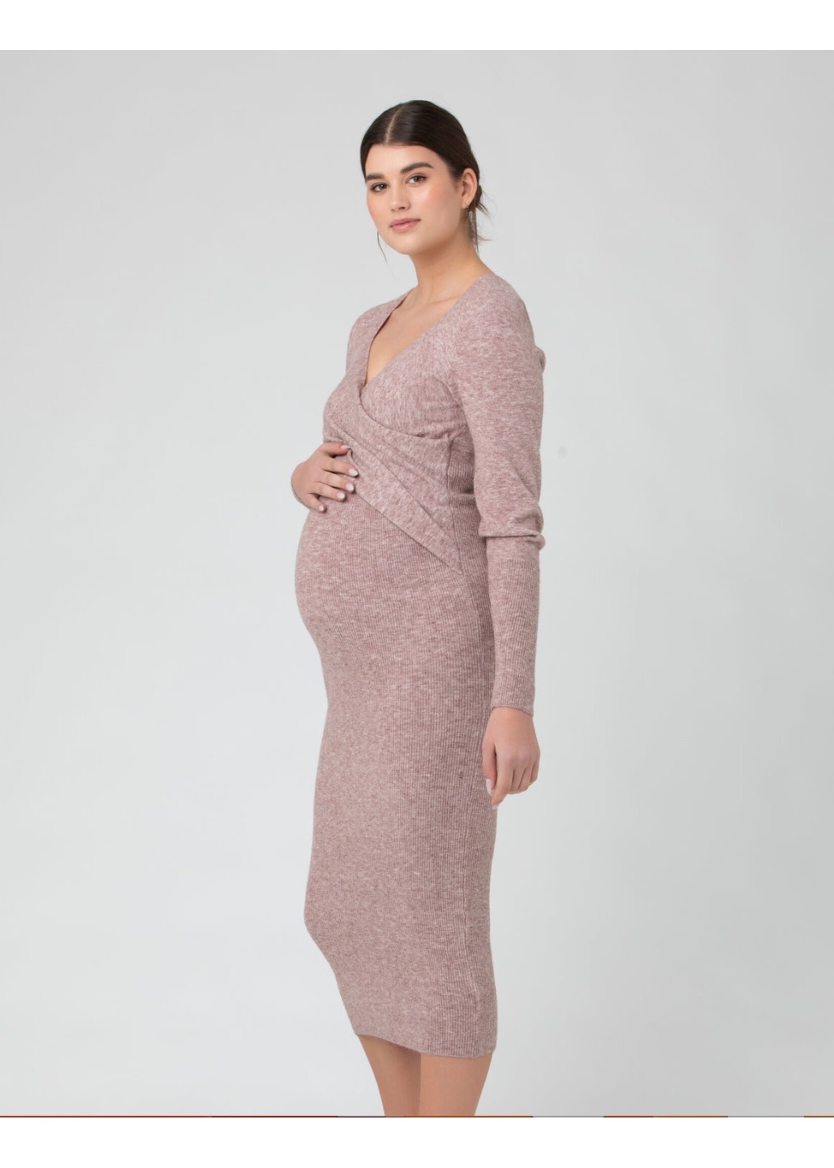 Ripe Maternity Ripe Maternity, Heidi Maternity & Nursing Dress || Pink Marle