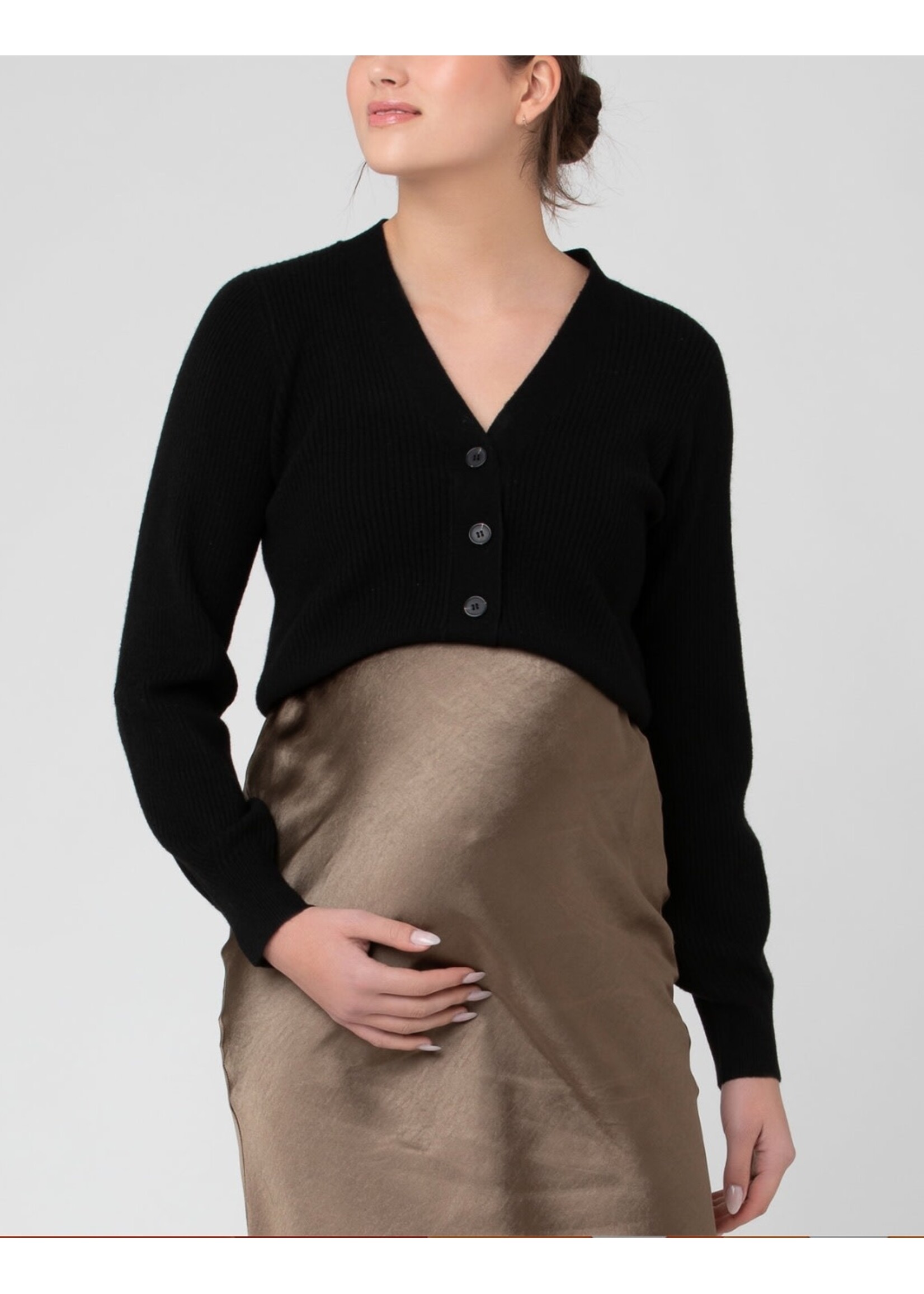 Ripe Maternity Ripe Maternity, Tiffany Crop Knit Cardi || Black