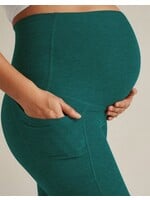 Beyond Yoga Beyond Yoga, Spacedye Love the Bump Maternity Pocket Midi Legging || Lunar Teal Heather