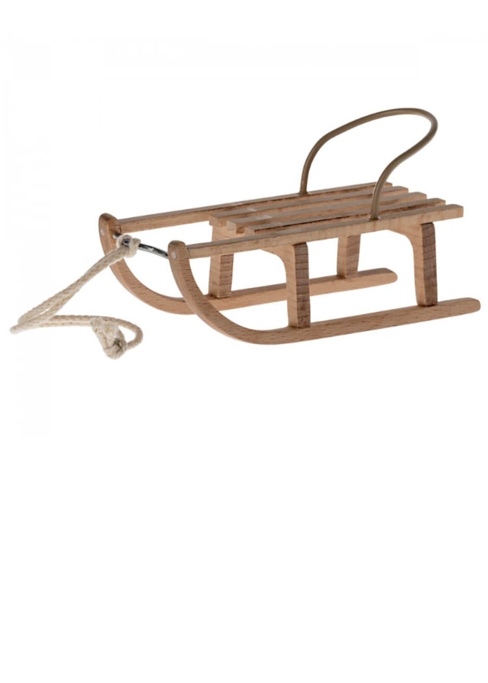 Maileg Maileg, Wooden Sled, Mouse