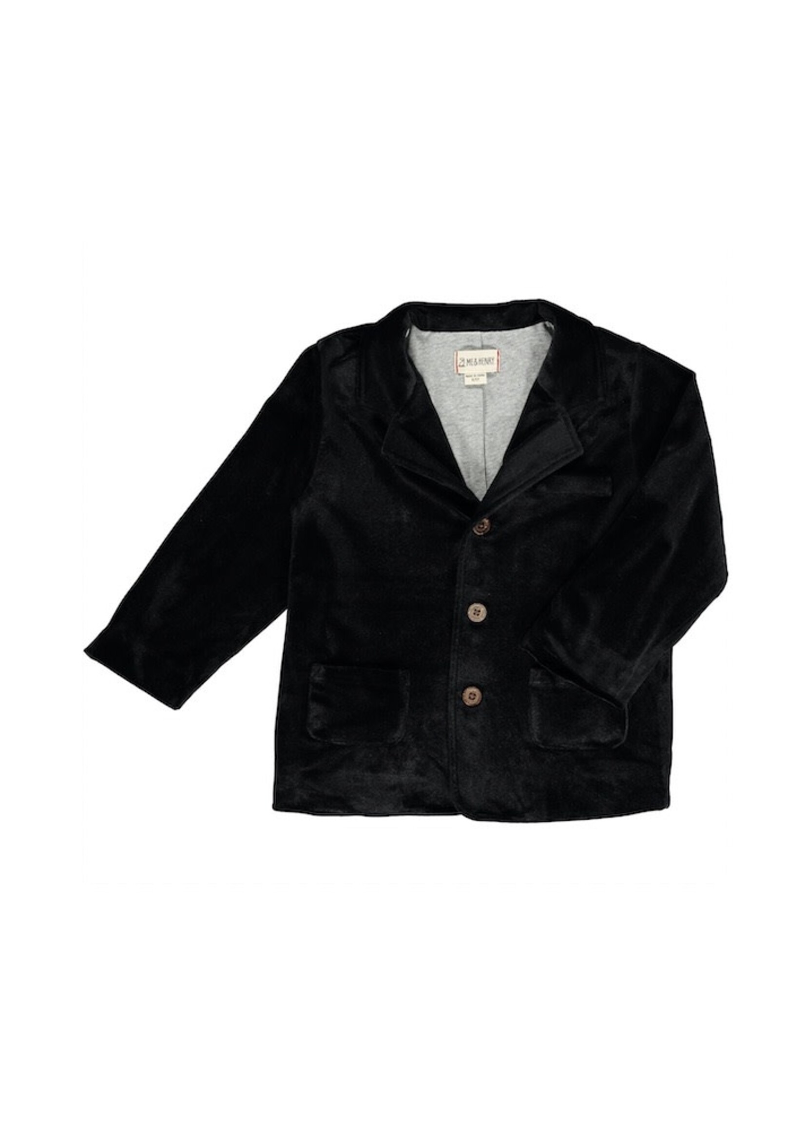 Me & Henry Me & Henry,  RUPERT Velvet Jacket || Black