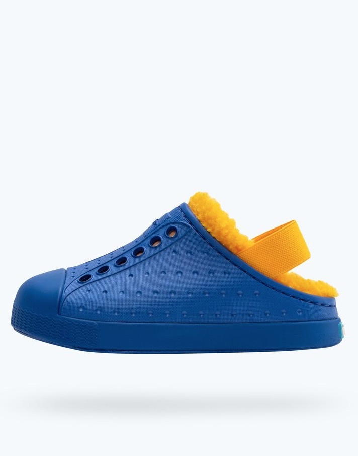 Native Shoes Jefferson Cozy Clog UV Blue UV Blue Spicy Yellow
