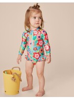 Tea Collection Tea Collection, Rash Guard Baby Swimsuit || Painterly Floral