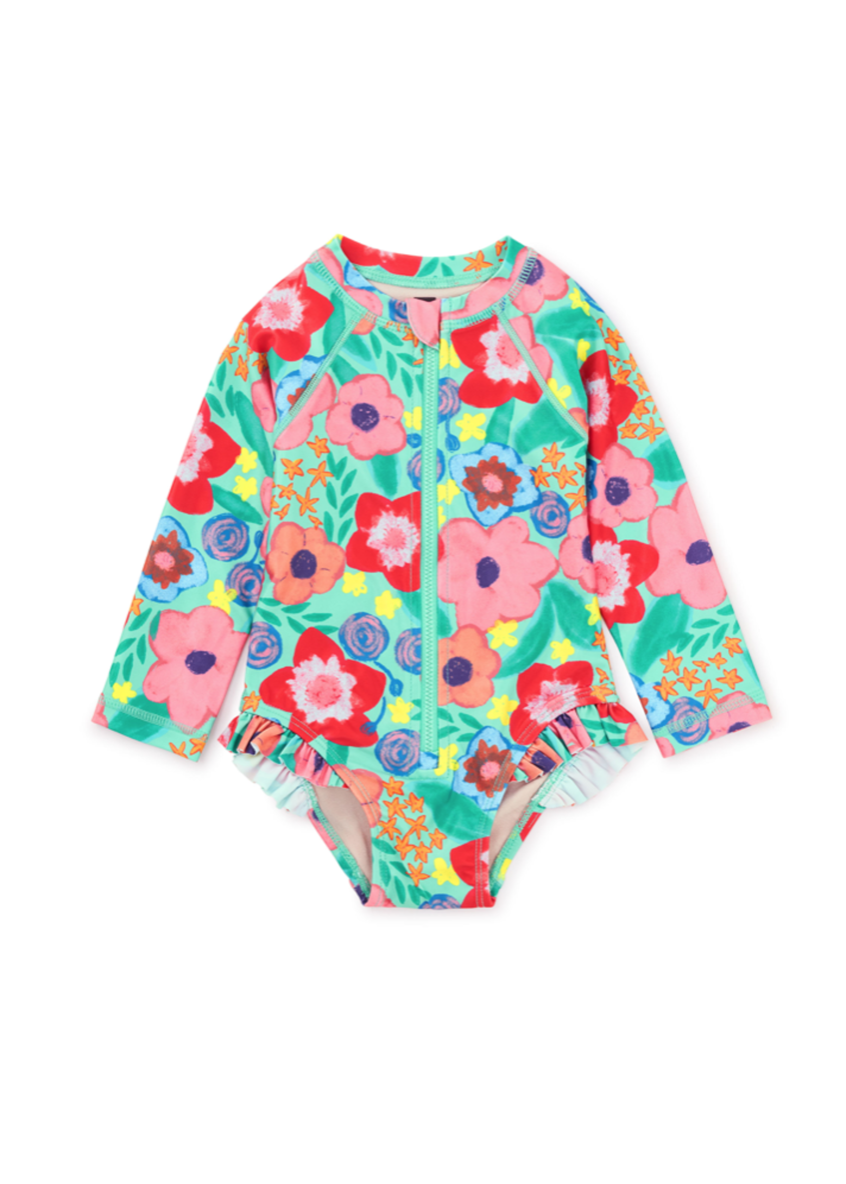 Tea Collection Tea Collection, Rash Guard Baby Swimsuit || Painterly Floral