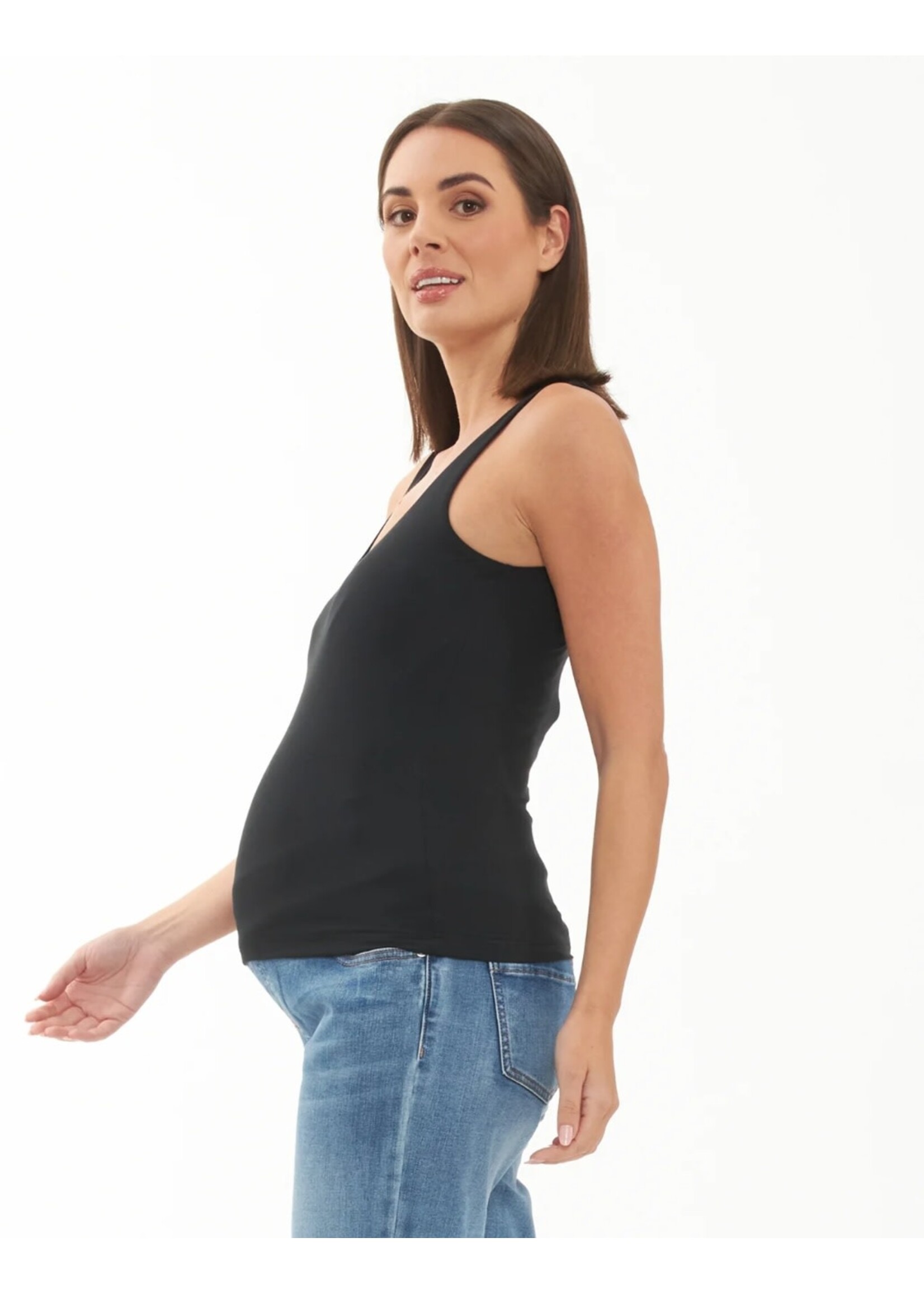 Ripe Maternity Ripe Maternity, Luxe Knit Tank Top || Black