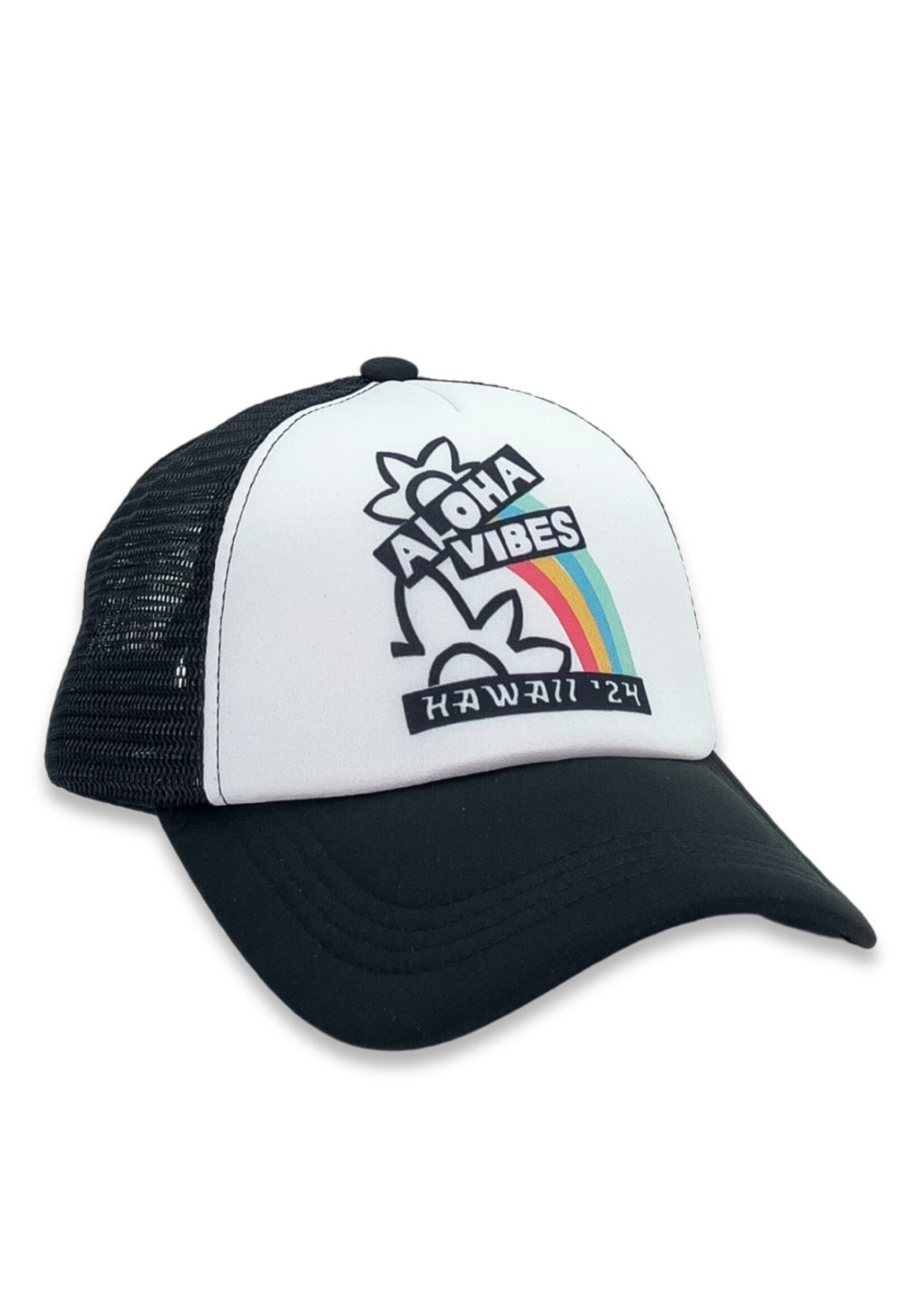 Feather 4 Arrow Feather 4 Arrow, Aloha State of Mind Trucker Hat || Black / White