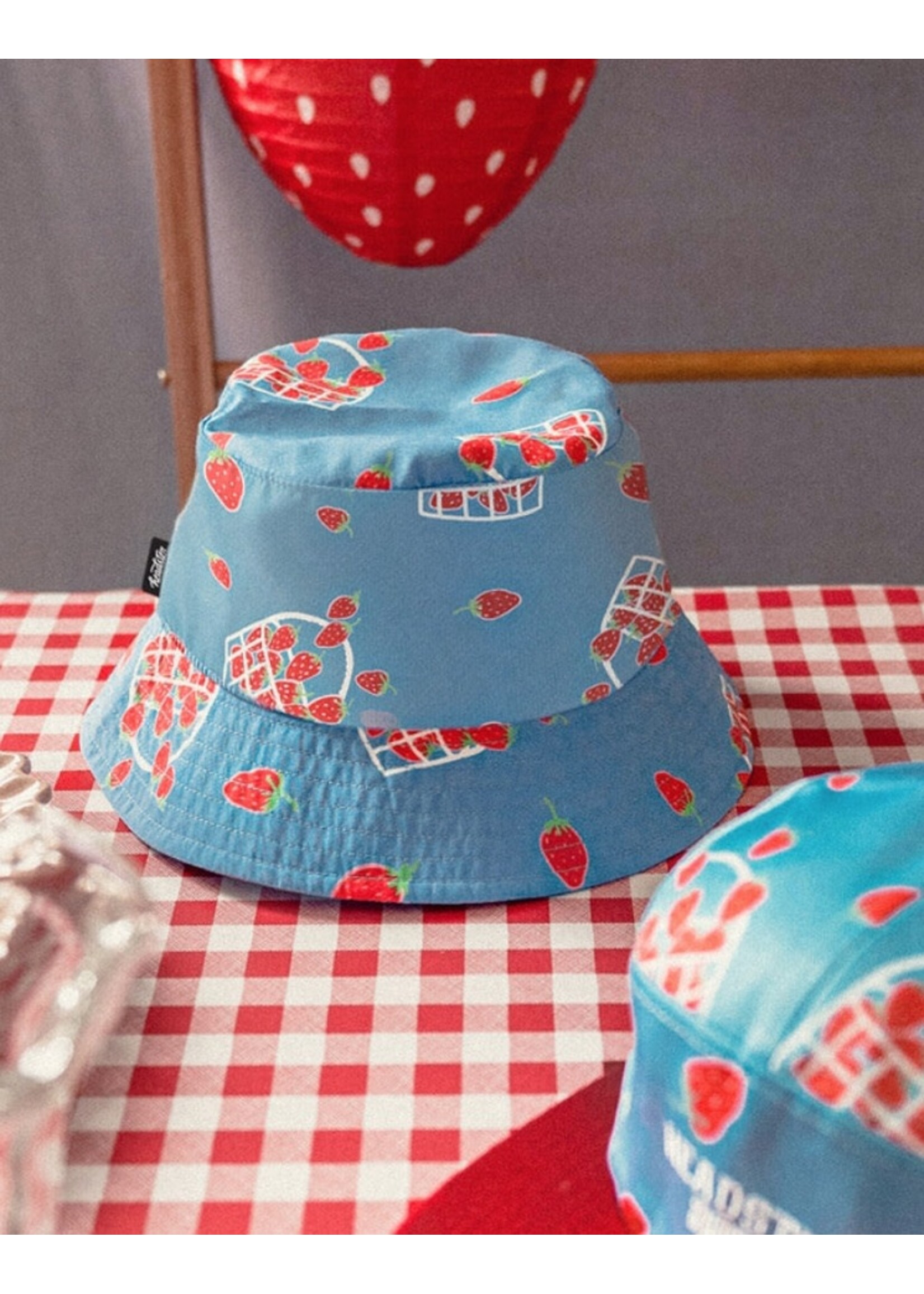 Headster Kids Headster, Strawberry Fields Bucket Hat || Salty Blue