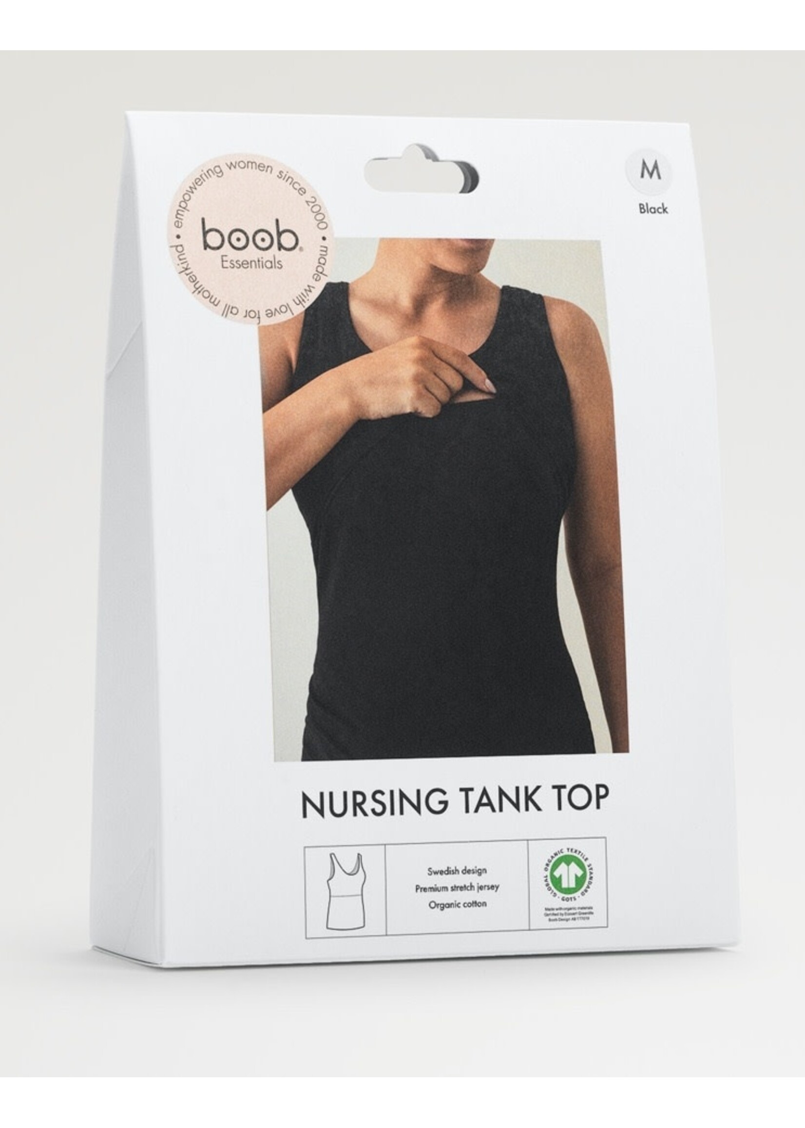 Boob Design Boob, Essential Nursing Tank Top || Black