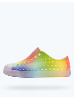 Native Shoes Native Shoes, Jefferson Print Child || Rainbow Blur/Shell White/ Translucent