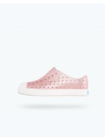 Native Shoes Native Shoes, Jefferson Bling Child || Milk Pink Bling/Shell White