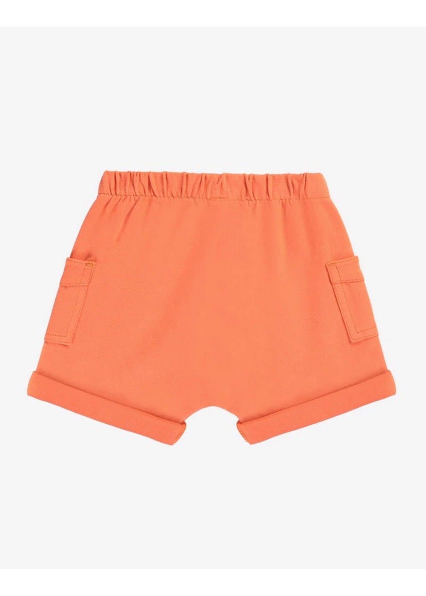 Souris Mini Souris Mini, Cotton Shorts with Pockets || Orange