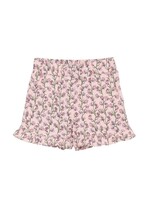 Creamie Creamie, Floral Flutter Leg Shorts || Pink