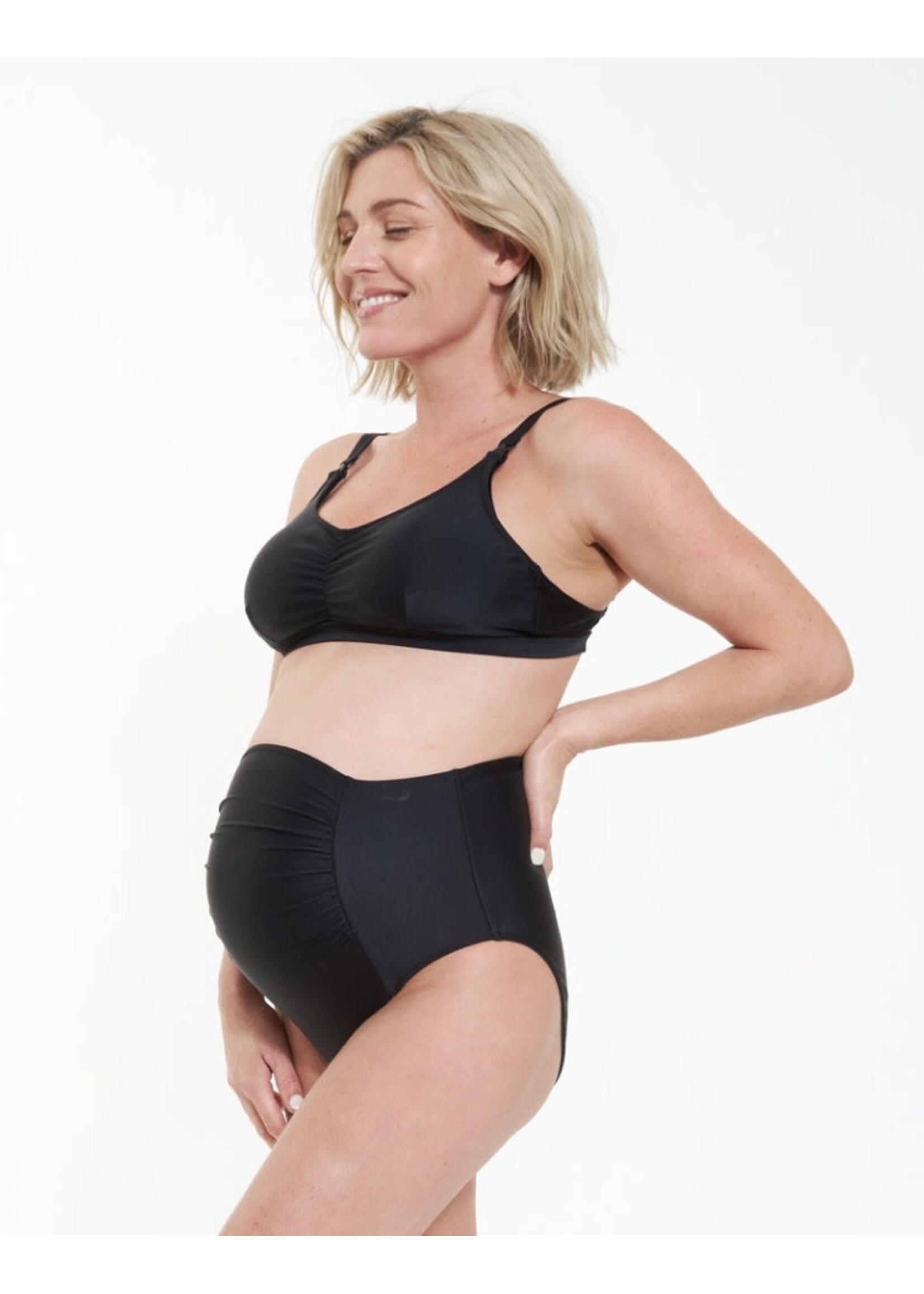 Ripe Maternity Ripe Maternity,  Monterey Nursing Bikini || Black