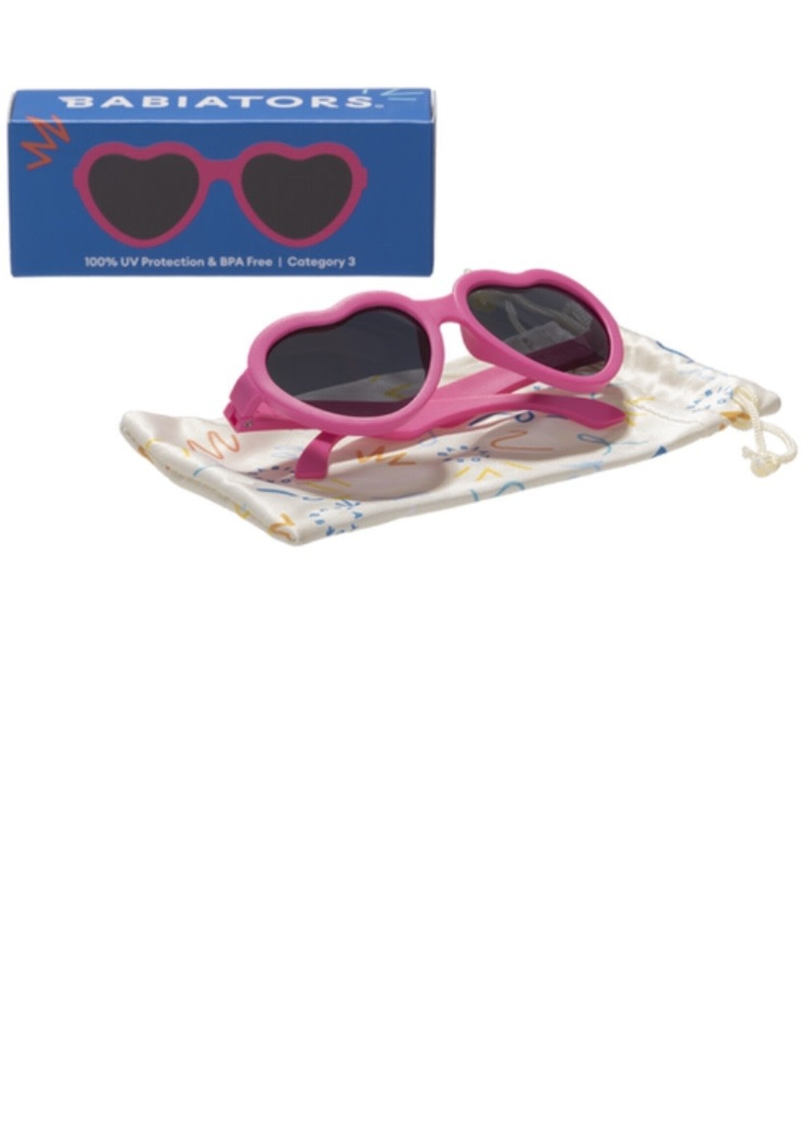 Babiators Babiators, Core Non-Polarized Heart Sunglasses || Paparazzi Pink