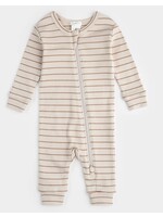 Petit Lem Petit Lem, Modal Rib Sleeper || Dune Striped