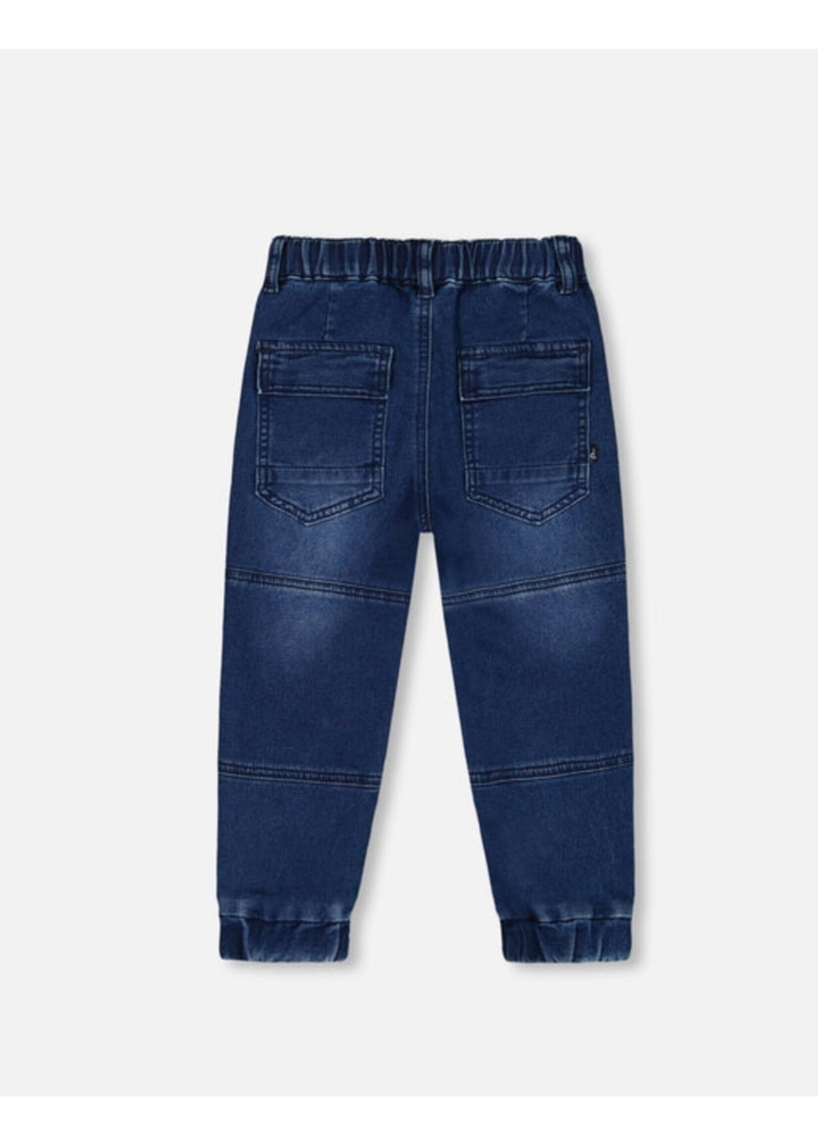 Deux Par Deux Deux Par Deux, French Terry Jogger Pants || Dark Blue Denim