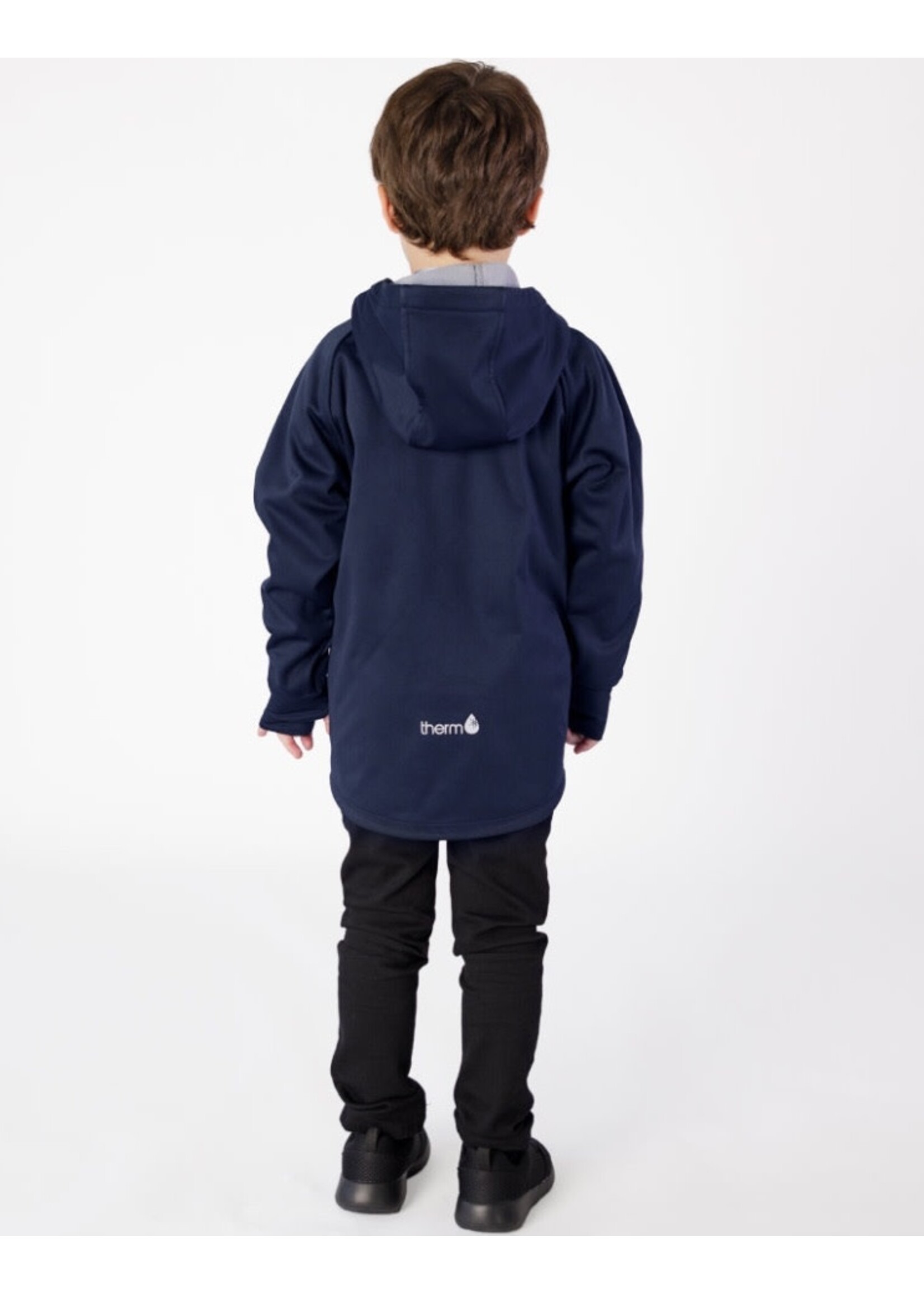 Therm Therm Kids,  All-Weather Hoodie Waterproof Windproof Eco || Navy