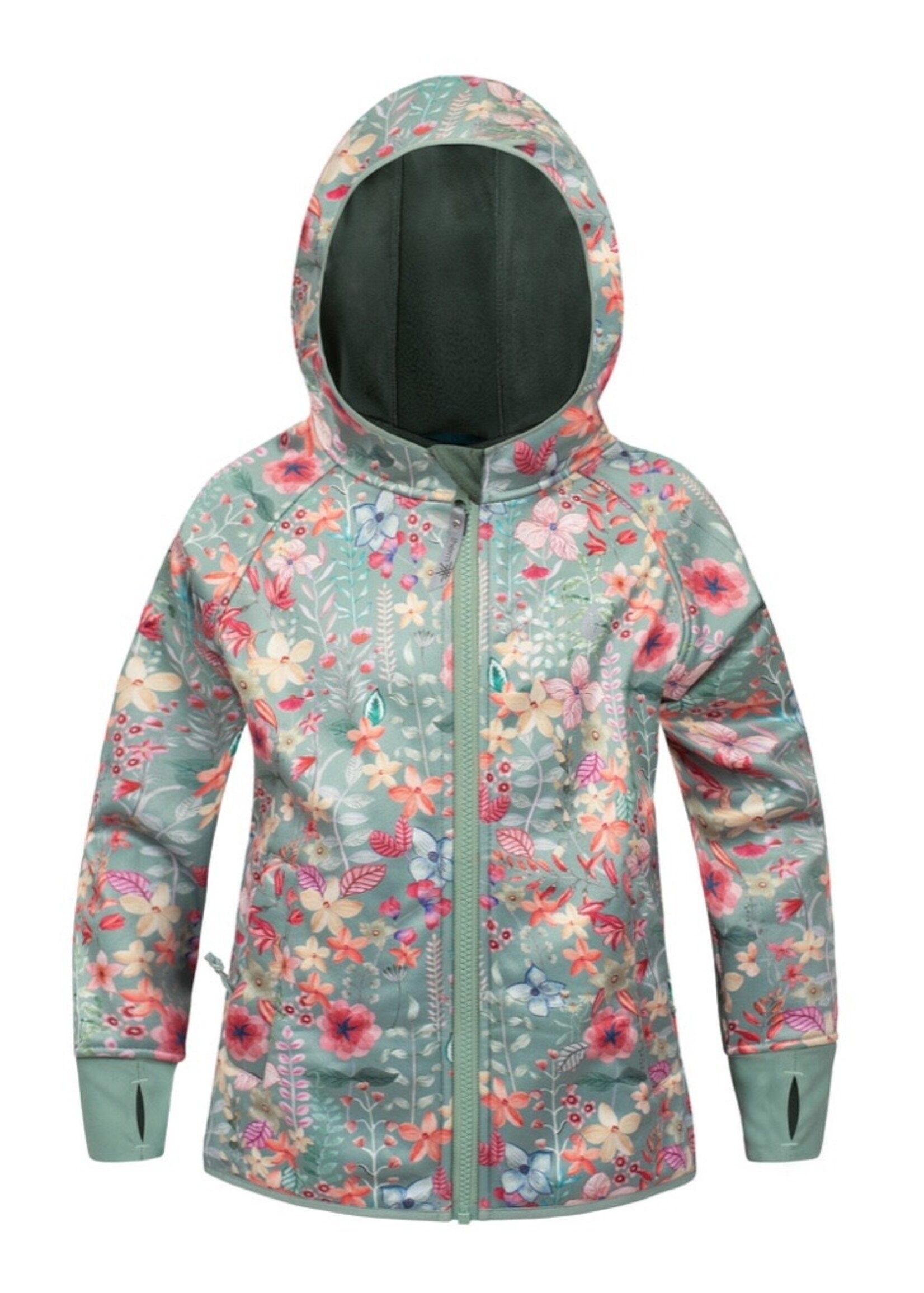 Therm Therm Kids,  All-Weather Hoodie Waterproof Windproof Eco || Pretty Garden