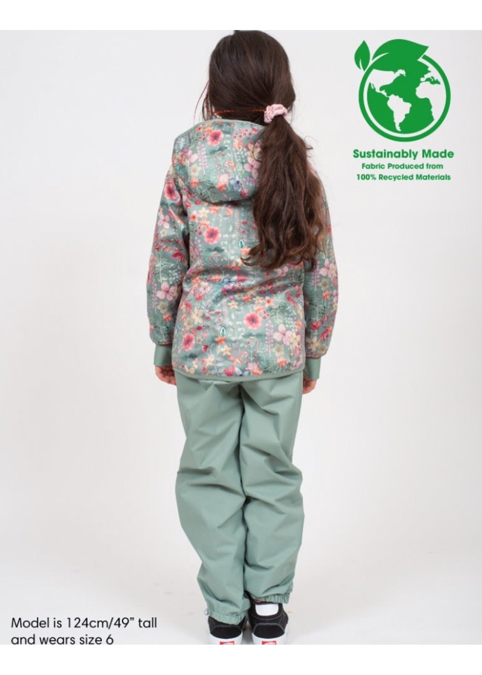 Therm Therm Kids,  All-Weather Hoodie Waterproof Windproof Eco || Pretty Garden