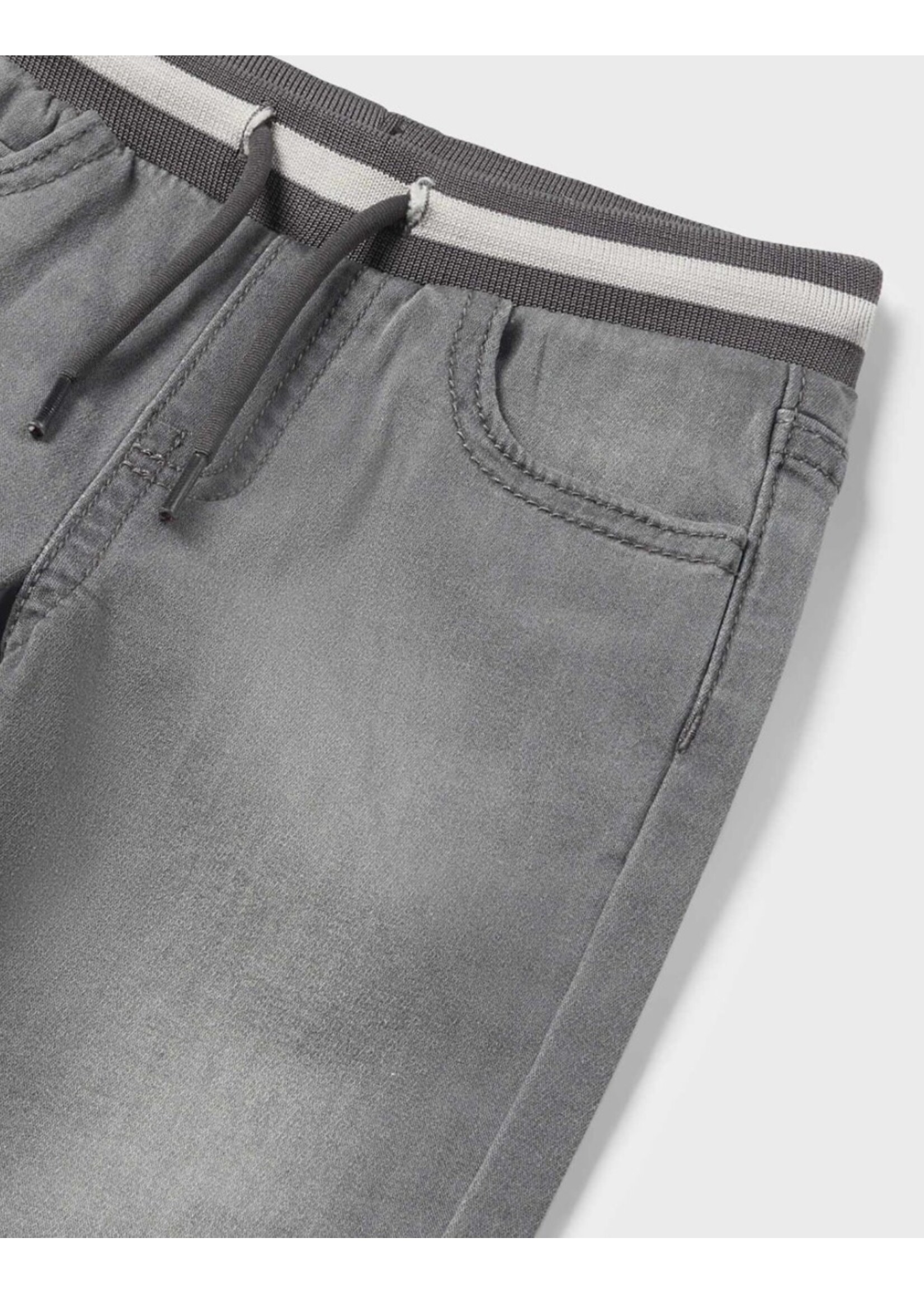 Mayoral Mayoral, Baby Jogger Style Jeans || Light Grey