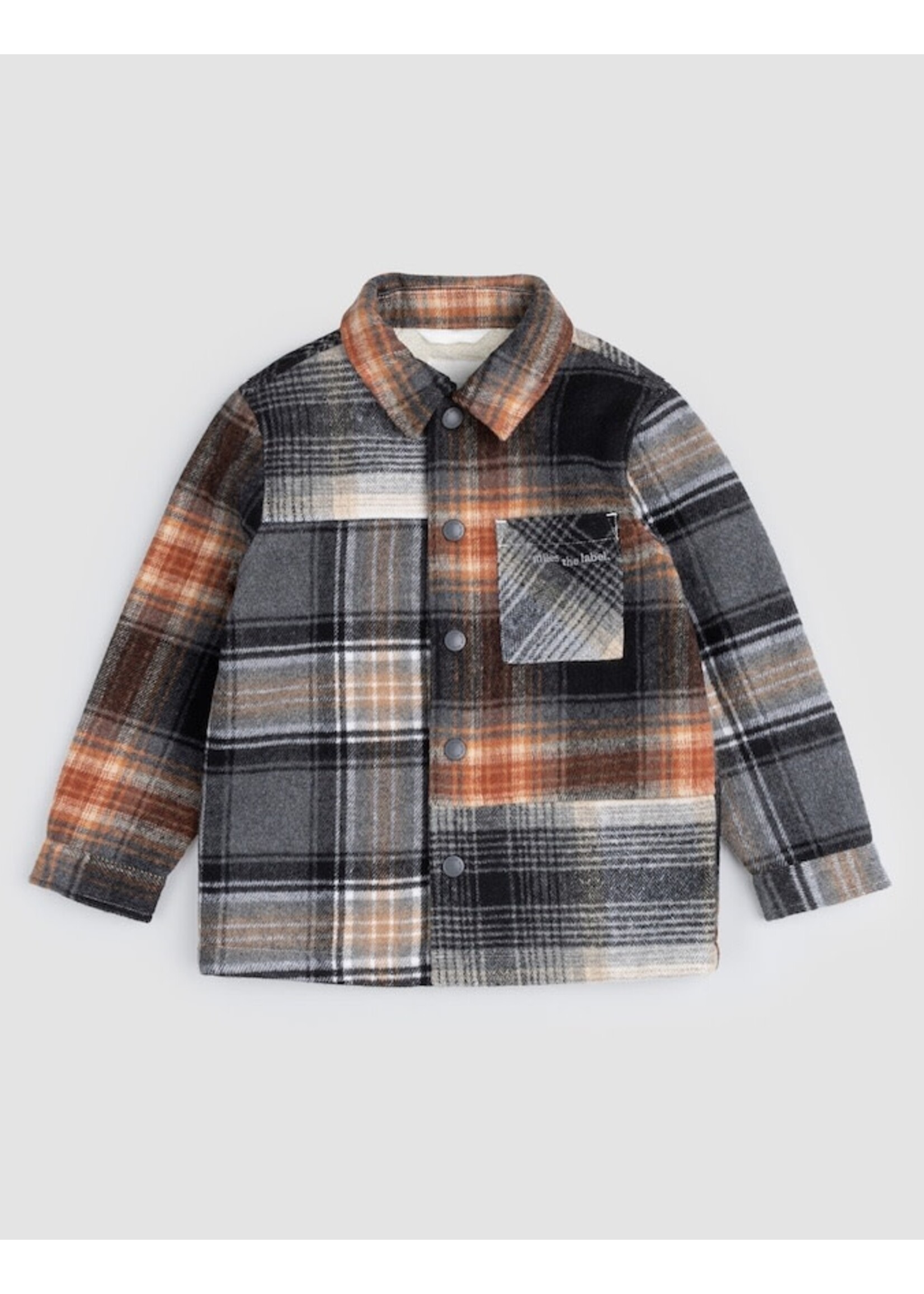 Miles the Label Miles the Label,  Plaid Shacket || Copper