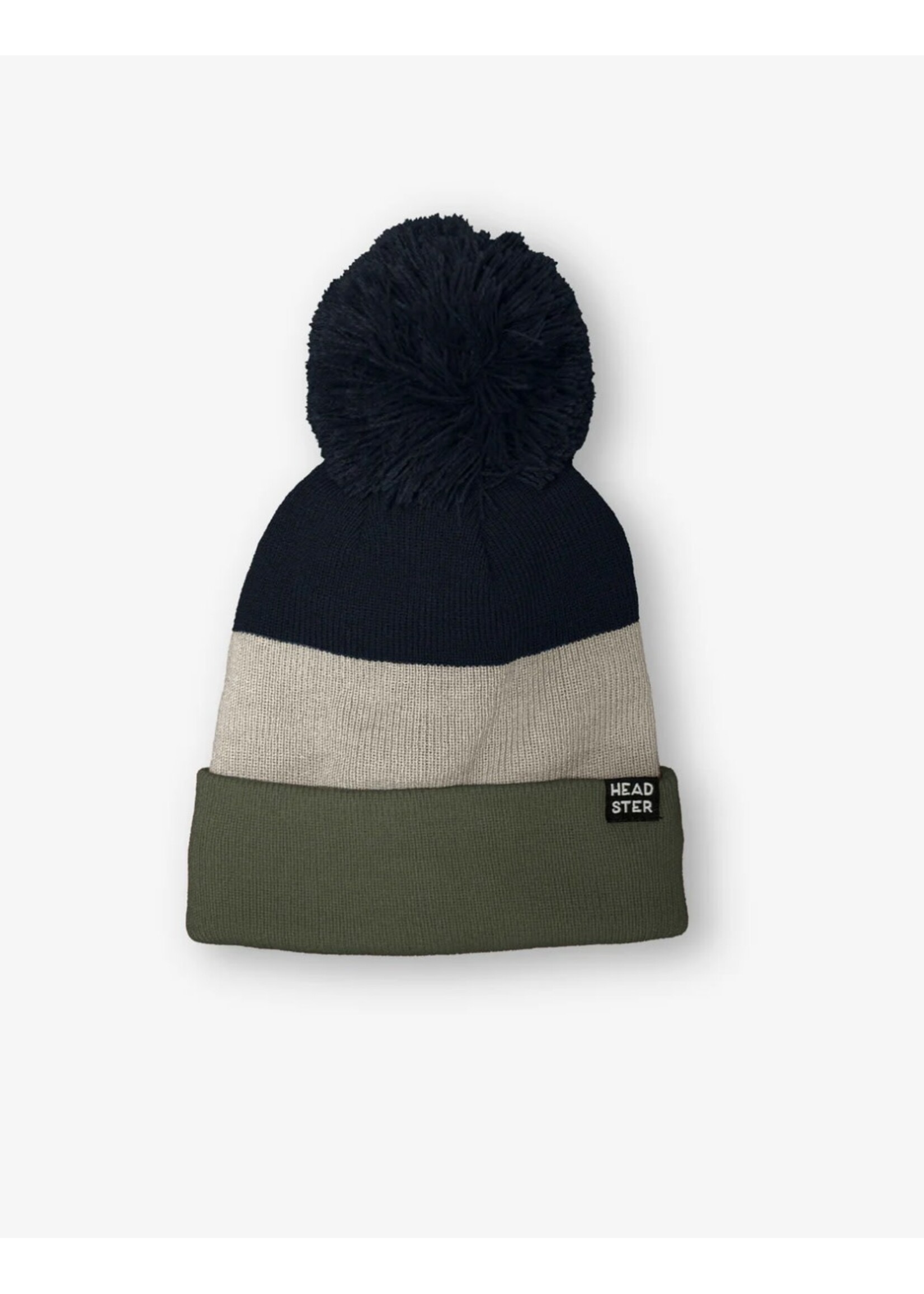 Tricolor Beanie Lined With Fleece - Hedge Green Tricolor Beanie Lined With Fleece - Hedge Green