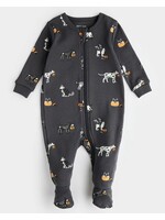 Petit Lem Petit Lem, Howl-oween Print Glow in the Dark Sleeper || Asphalt