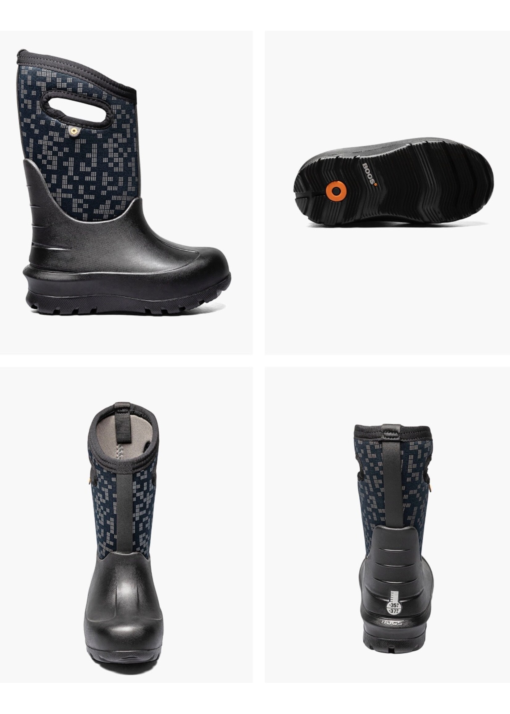 Bogs Bogs, Kids’ Neo-Classic Amazed in Black Multi