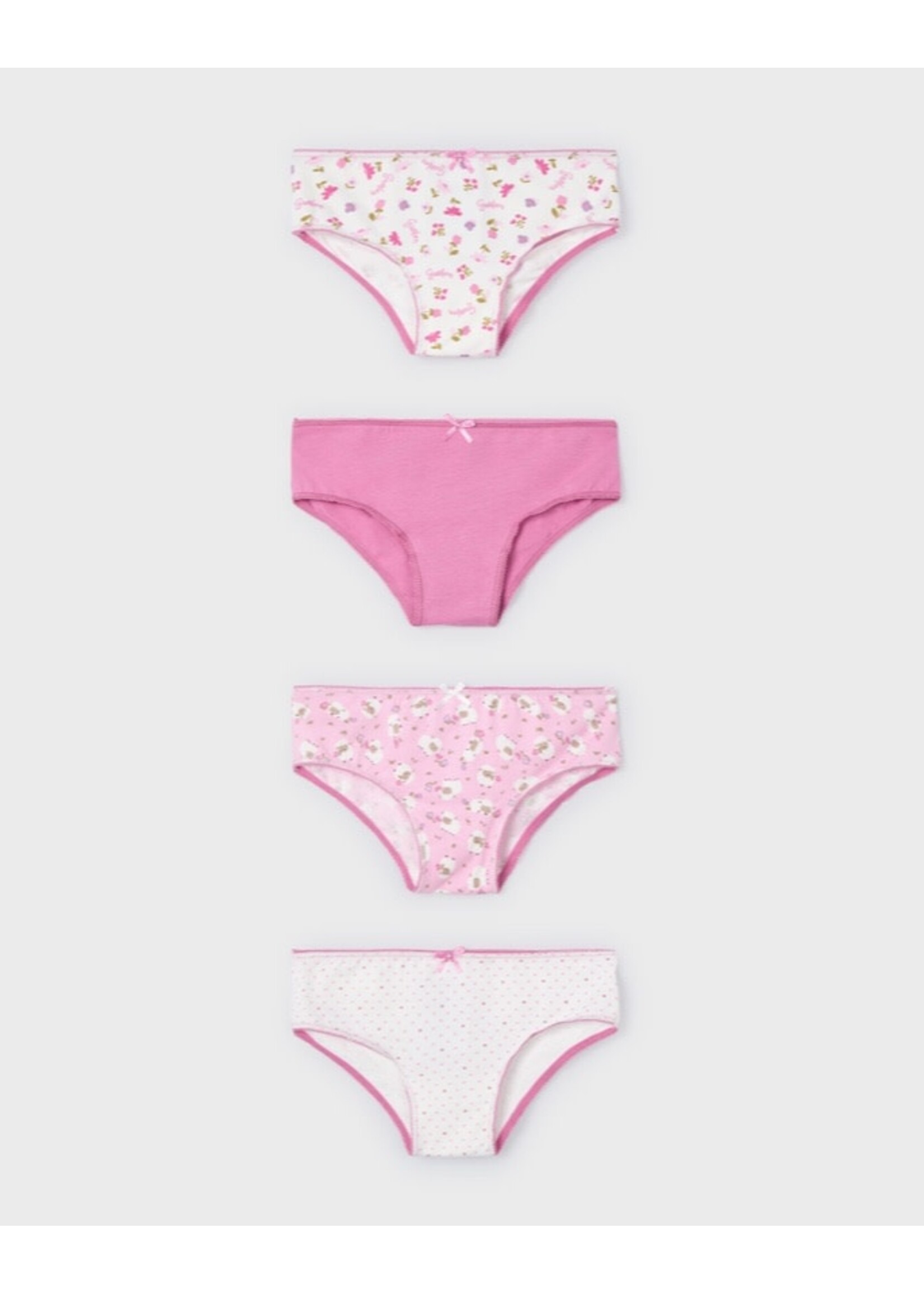 Mayoral Mayoral, Girl Set of 4 Briefs || Camellia