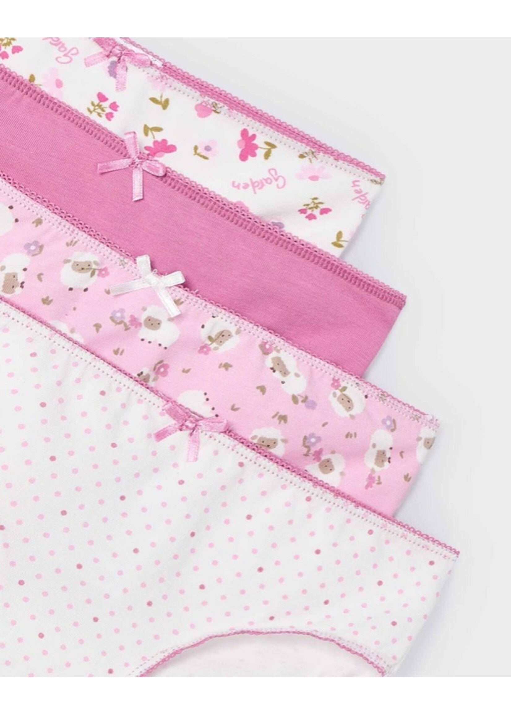 Mayoral Mayoral, Girl Set of 4 Briefs || Camellia