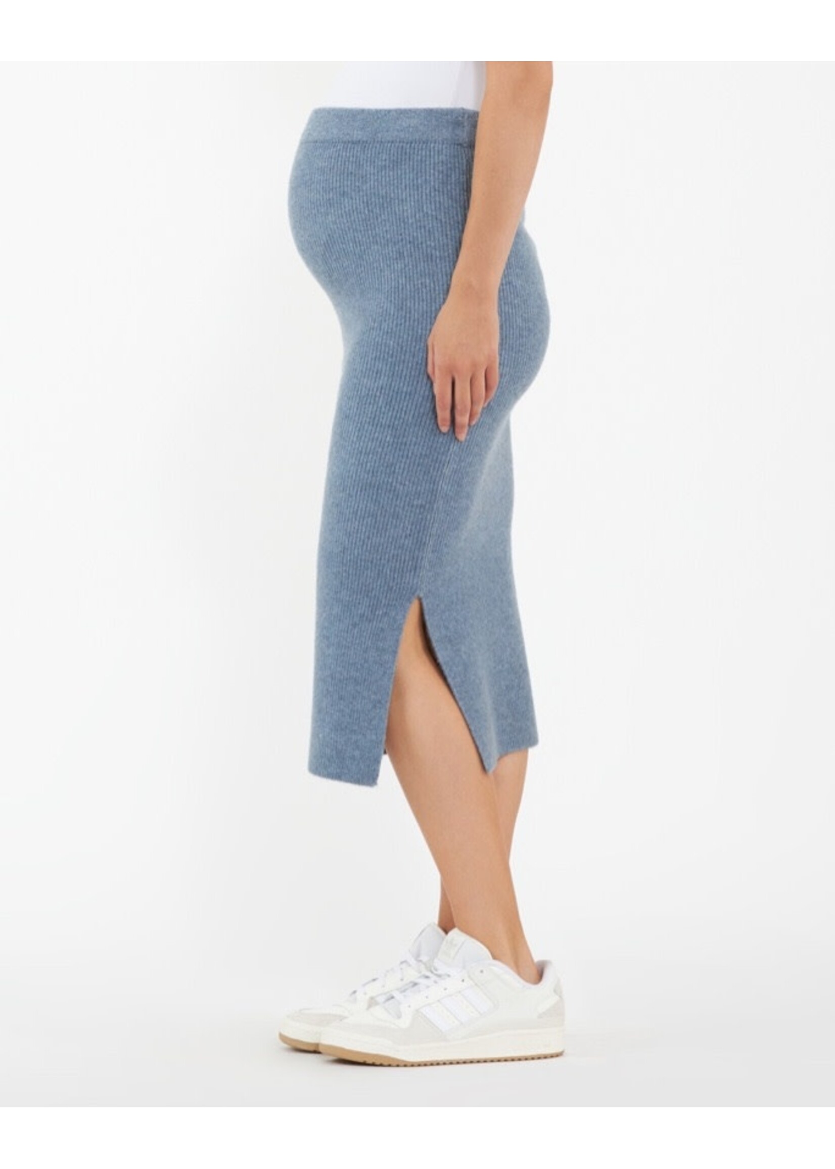 Ripe Maternity Ripe Maternity, Dani Knit Skirt || Denim Marle