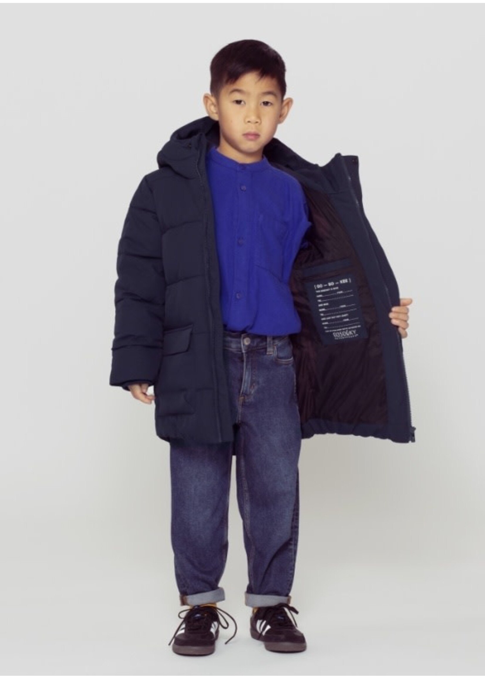 Go Soaky GOSOAKY, Tiger Eye Puffer Jacket || True Blue