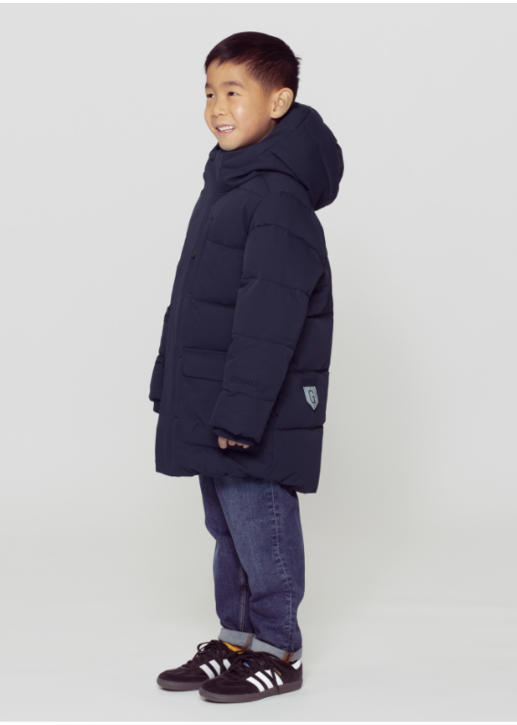 Go Soaky GOSOAKY, Tiger Eye Puffer Jacket || True Blue